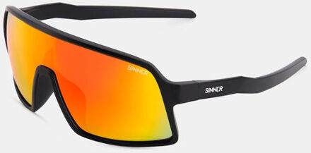 Sinner Alseis Matt Black Red Zonnebril Zwart - One size