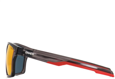 Sinner arary cr blk sintec smk blk/rd oil zonnebril heren - - maat One size Veelkleurig