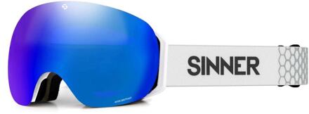 Sinner Avon Skibril - Wit - Blauwe SINTRAST lens + Extra Oranje SINTRAST Lens