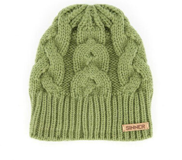 Sinner cable beanie - Groen - One size