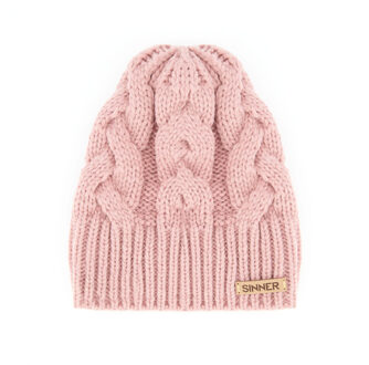 Sinner cable beanie - Roze - One size