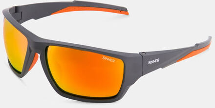 Sinner Jacara Matt Dark Grey Sintec Orange Zonnebril Oranje - One size