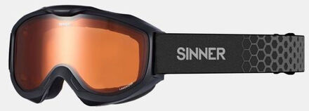 Sinner Lakeridge Skibril - Zwart - Oranje Lens