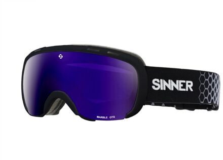 Sinner Marble OTG Unisex Skibril - Zwart