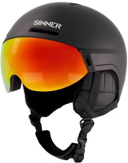 Sinner Montblanc Visor Skihelm Zwart