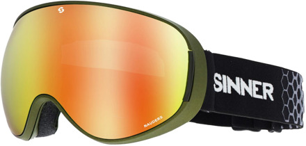 Sinner Nauders Unisex Skibril - Mosgroen