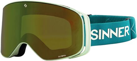 Sinner Olympia Skibril Senior mint groen - blauw - 1-SIZE