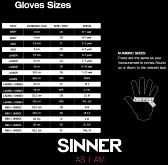 Sinner skihill glove ii - Zwart - 10
