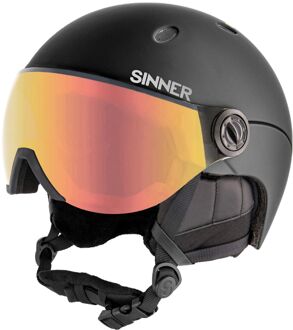 Sinner Titan Visor Skihelm met Vizier Zwart - L