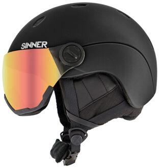 Sinner Titan Visor Skihelm Senior zwart - 63-64