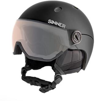 Sinner Titan Visor Trans+ Vizierhelm 50-54 Zwart