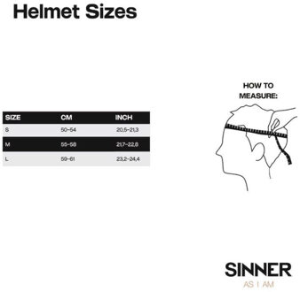 Sinner typhoon visor mt ski helm heren - Wit - 53