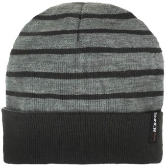 Sinner Valley Beanie Dark Heren Muts - Grijs - One Size