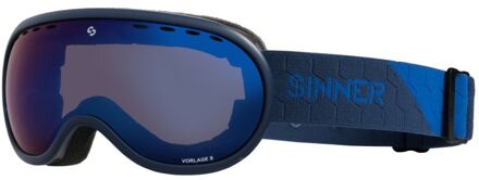 Sinner Vorlage S Unisex Skibril - Donkerblauw