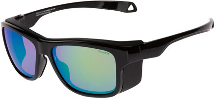 Sinner Whitepass Zonnebril - Shiny Zwart - Sintrast Sneeuw-lens