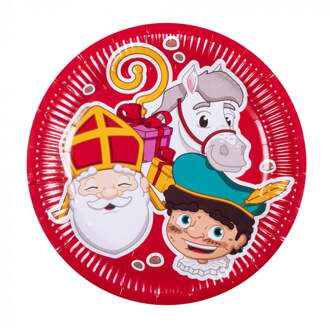 Sinterklaas Bordjes (23cm) Multikleur - Print