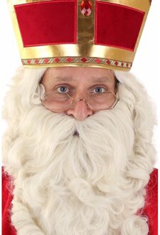 Sinterklaas bril goudkleurig - Verkleedbrillen