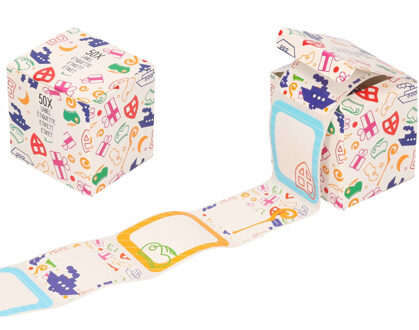 Sinterklaas cadeau stickers - 150x stuks - op rol - cadeaulabels