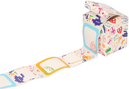 Sinterklaas cadeau stickers - 50x stuks - op rol - cadeaulabels - cadeaus inpakken