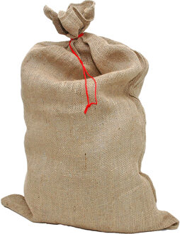 Sinterklaas/kerst Cadeau zak - groot - jute - voor Sint en Kerst cadeautjes - 90 x 60 cm Beige