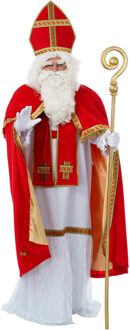 Sinterklaas kostuum - inclusief gouden staf 185 cm - One size