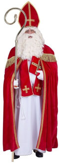 Sinterklaas kostuum - inclusief korte witte handschoenen - One size