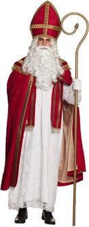 Sinterklaas kostuum - inclusief witte handschoenen kort - One size