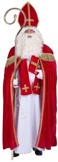 Sinterklaas kostuum/pak - rood - compleet - voor volwassenen - one size Multi