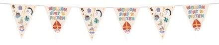 Sinterklaas vlaggenlijn welkom sint & pieten, 6 meter