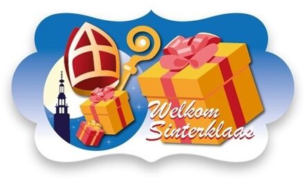 Sinterklaas welkomstbord decoratie 43 cm