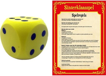 Sinterklaasspel met gele dobbelsteen - Dobbelspellen