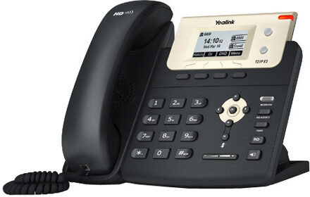 SIP-T21P Vaste VoIP-telefoon Headsetaansluiting, Handsfree TFT/LCD-kleurendisplay Zwart