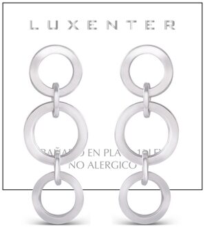 Sira gerhodineerde oorbellen Zilver - One Size