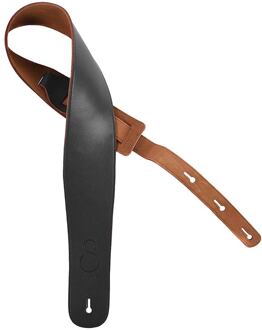 Sire SWS1/BK premium leather bass guitar strap 90mm wide, black