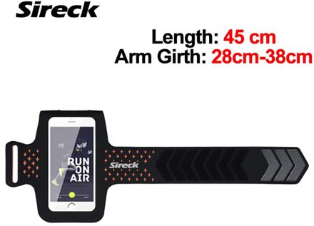 Sireck Running Bag Waterdichte Touchscreen Sport Telefoon Tas Voor 5.0 Inch Gym Jogging Arm Band Belt Pouch Run Fitness Accessoires lang oranje
