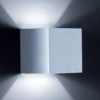 Siri wandlamp up/down, aluminium mat mat aluminium