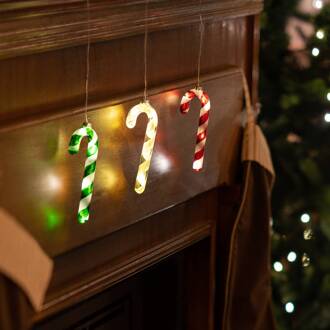 Sirius Hannah Candy Cane rode decoratieve hanger rood, mat wit