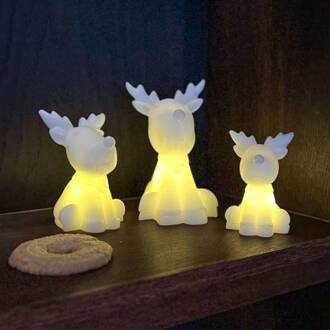Sirius LED-decoratiefiguur Naja, wit, hoogte 14 cm, was, werkt op batterijen