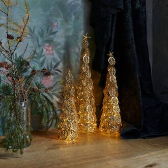 Sirius LED decoratieve boom Kirstine, goud, hoogte 43 cm goud, transparant