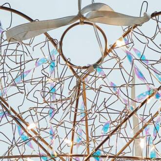 Sirius LED-interieurdecoratie Lily Heart, goud, 30 x 30 cm, batterij