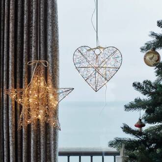 Sirius LED-interieurdecoratie Lily Star, goud, 40 x 40 cm, batterij