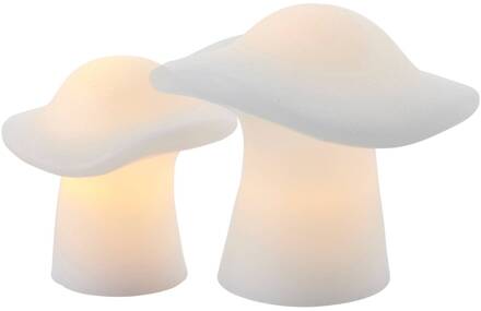 Sirius LED sfeerlamp Mushroom setE van 2 wit