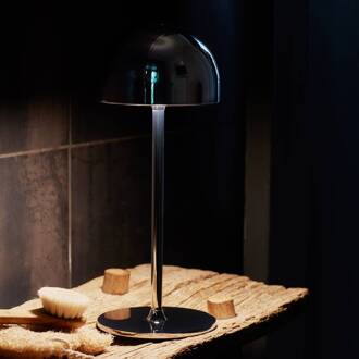 Sirius LED tafellamp op batterijen Tim, nikkelkleurig, hoogte 30 cm, IP54