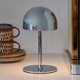 Sirius LED tafellamp Tim, chroomkleurig, hoogte 22 cm, IP54