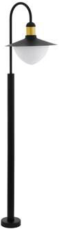 Sirmione Staande lamp Buiten - E27 - 34 cm - Grijs/Wit Goud, Zwart