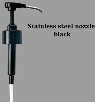 Siroop Fles Druk Nozzle Werking Hoofd Huishouden Handleiding Plastic Druk Nozzle Essentiële Push-In Artefact Keuken Benodigdheden Metal zwart