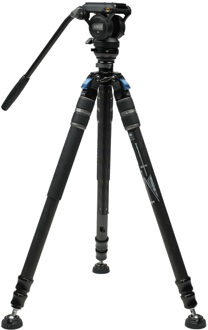 Sirui SVS60+S3 ONE-Step Carbon Fiber Height Adjustment Video Tripod