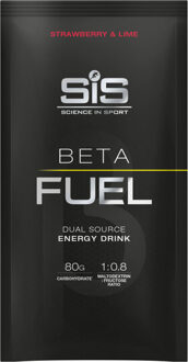 SIS Beta Fuel 80 Aardbei & Limoen Sachet 82g zwart - ONE-SIZE
