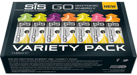 SIS Go Isotonic Energy Gel 7-pack Smakenmix 60ml zilver - 60-ML