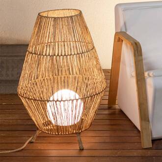 Sisine LED vloerlamp met kabel hel hout